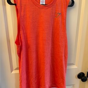 Gym Tank Top with Chest Logo medium- Orange